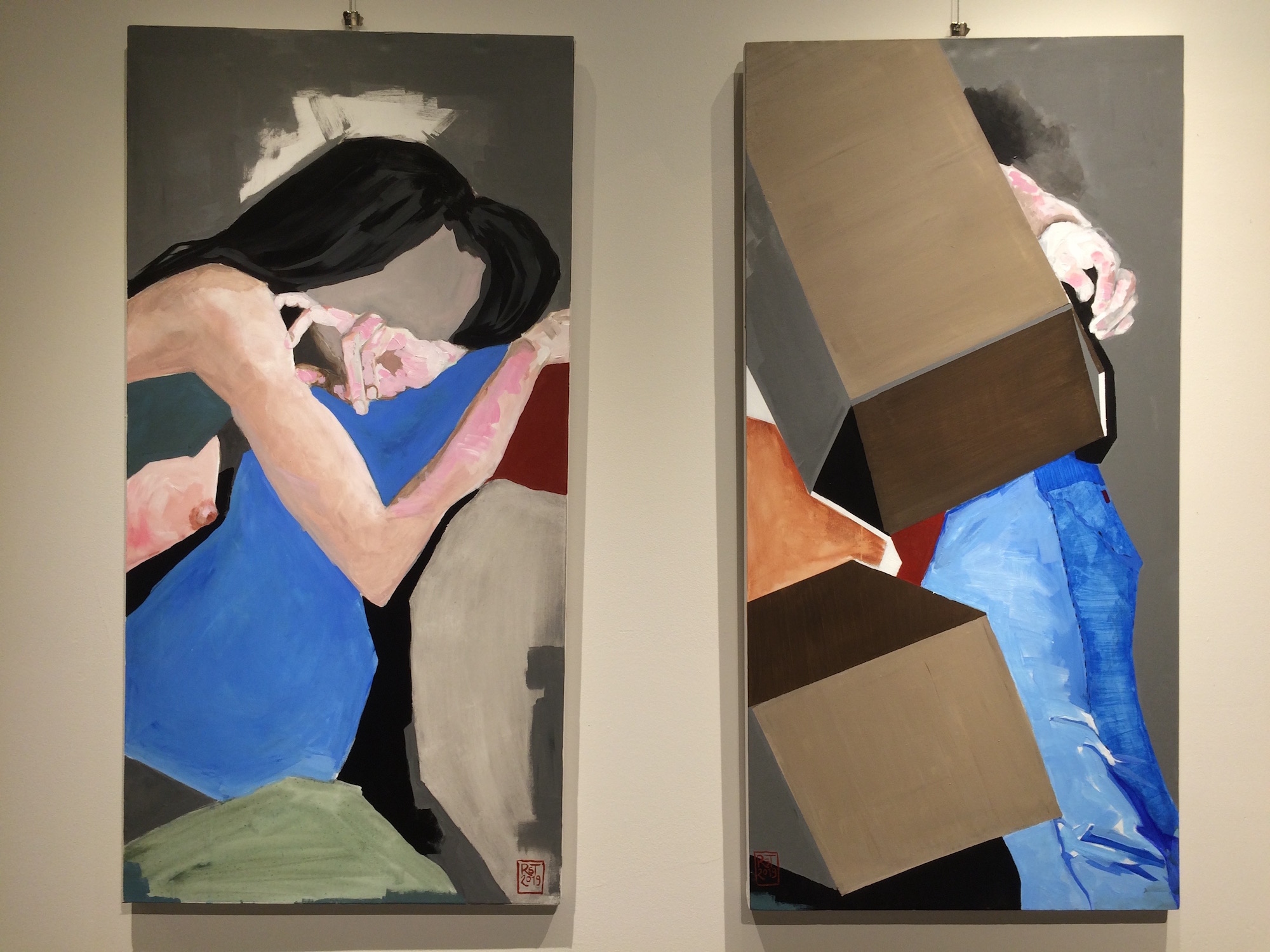 Inconsolable and Crushed (Diptych)
